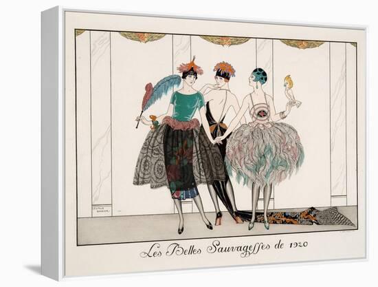 Les Belles Sauvagesses De 1920-Georges Barbier-Framed Premier Image Canvas