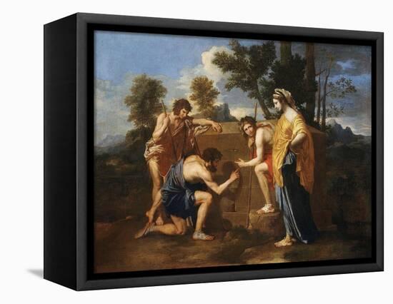 Les Bergers D'Arcadie (Shepherds of Arcadia), also Called Et in Arcadia Ego-Nicolas Poussin-Framed Premier Image Canvas