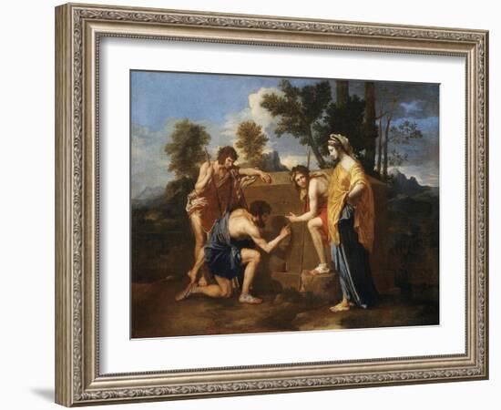 Les Bergers D'Arcadie (Shepherds of Arcadia), also Called Et in Arcadia Ego-Nicolas Poussin-Framed Giclee Print