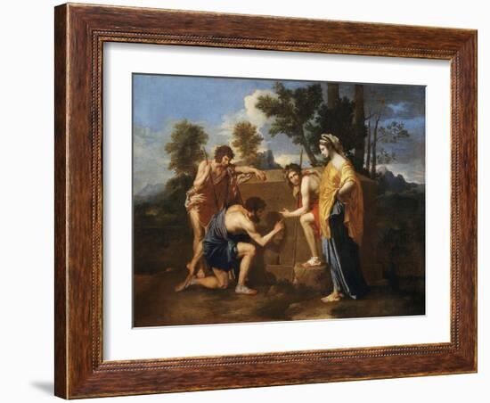 Les Bergers D'Arcadie (Shepherds of Arcadia), also Called Et in Arcadia Ego-Nicolas Poussin-Framed Giclee Print