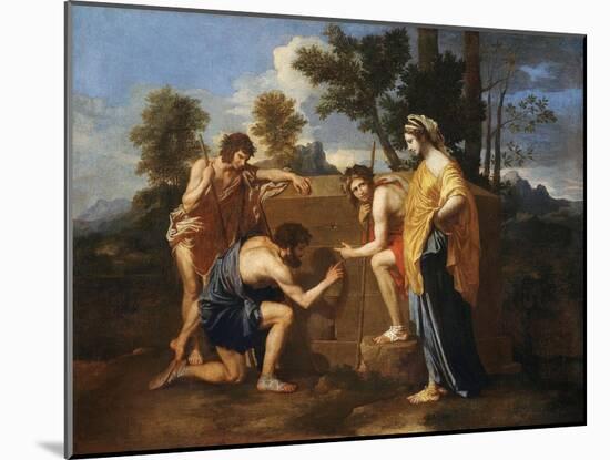Les Bergers D'Arcadie (Shepherds of Arcadia), also Called Et in Arcadia Ego-Nicolas Poussin-Mounted Giclee Print