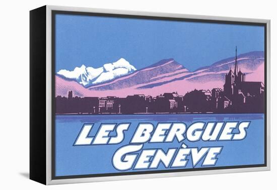 Les Berguies Geneve Poster-null-Framed Stretched Canvas