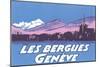 Les Berguies Geneve Poster-null-Mounted Art Print