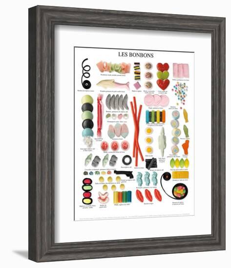 Les Bonbons-null-Framed Art Print