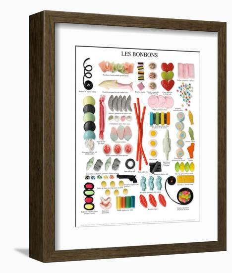 Les Bonbons-null-Framed Art Print