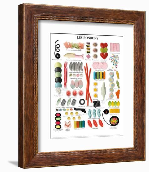 Les Bonbons-null-Framed Art Print