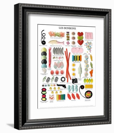 Les Bonbons-null-Framed Art Print