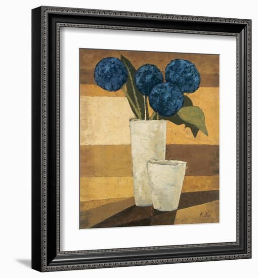 Les Boules Bleues-Karsten Kirchner-Framed Art Print