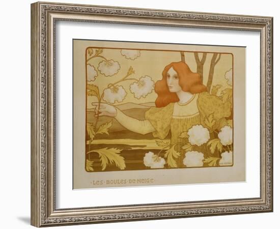 Les Boules de Neige, circa 1900-Paul Berthon-Framed Giclee Print