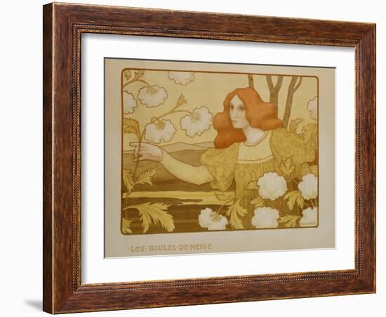 Les Boules de Neige, circa 1900-Paul Berthon-Framed Giclee Print