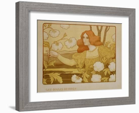 Les Boules de Neige, circa 1900-Paul Berthon-Framed Giclee Print