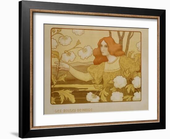 Les Boules de Neige, circa 1900-Paul Berthon-Framed Giclee Print