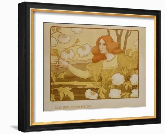 Les Boules de Neige, circa 1900-Paul Berthon-Framed Giclee Print