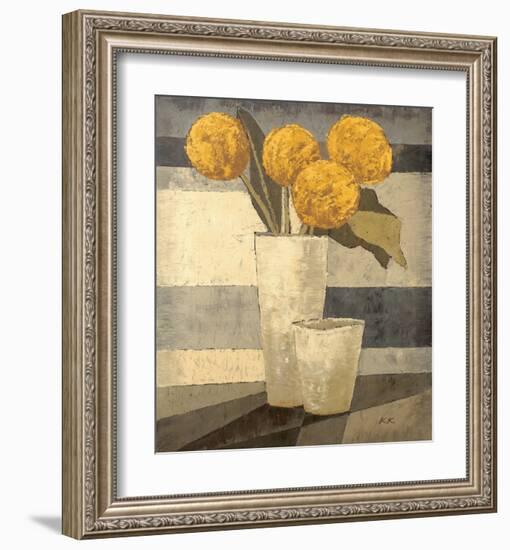 Les Boules Jaunes-Karsten Kirchner-Framed Art Print