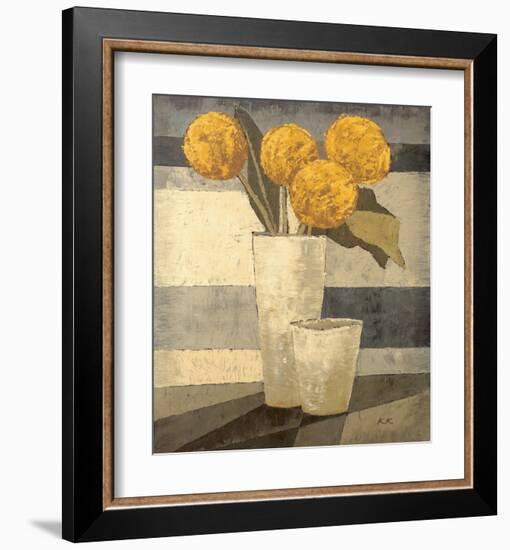 Les Boules Jaunes-Karsten Kirchner-Framed Art Print