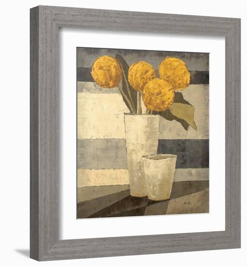 Les Boules Jaunes-Karsten Kirchner-Framed Art Print