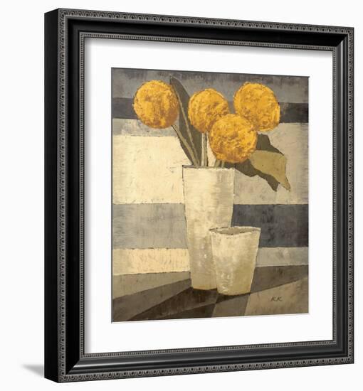 Les Boules Jaunes-Karsten Kirchner-Framed Art Print