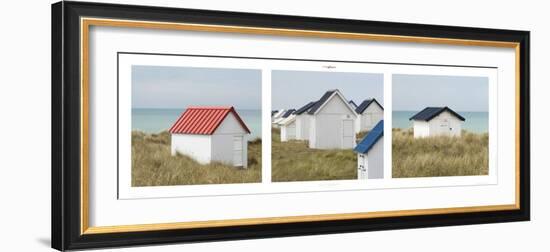 Les Cabanons-Philip Plisson-Framed Art Print