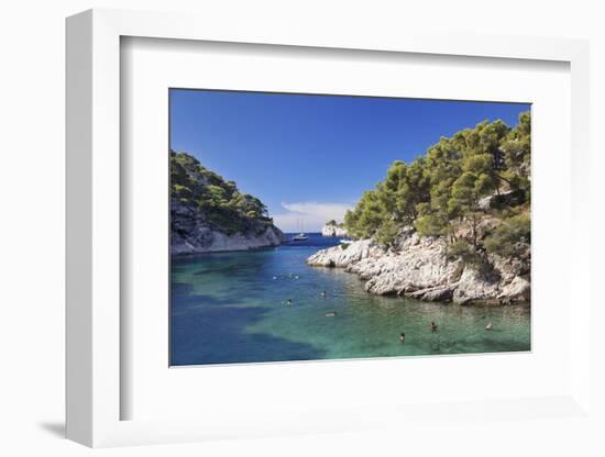 Les Calanques Port Pin, Provence-Alpes-Cote D'Azur-Markus Lange-Framed Photographic Print