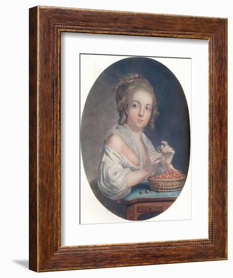 'Les Cerises', c18th century-Unknown-Framed Giclee Print