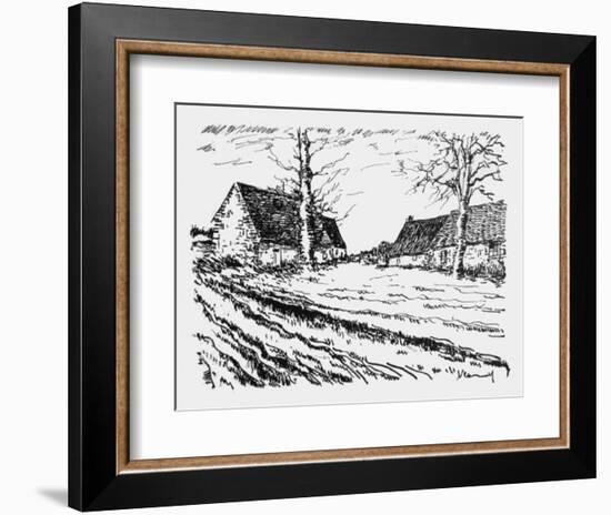 Les Challonges-Maurice De Vlaminck-Framed Collectable Print