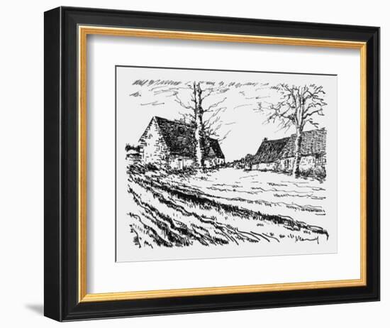 Les Challonges-Maurice De Vlaminck-Framed Collectable Print