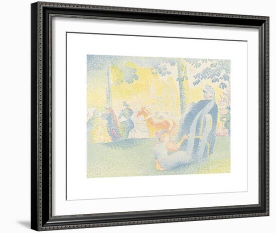 Les Champs-Elysées-Henri Edmond Cross-Framed Premium Giclee Print