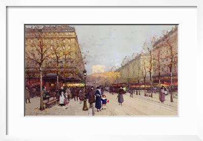 Les Champs Elysees Paris Eugene Galien Laloue