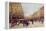 Les Champs Elysees, Paris-Eugene Galien-Laloue-Framed Premier Image Canvas