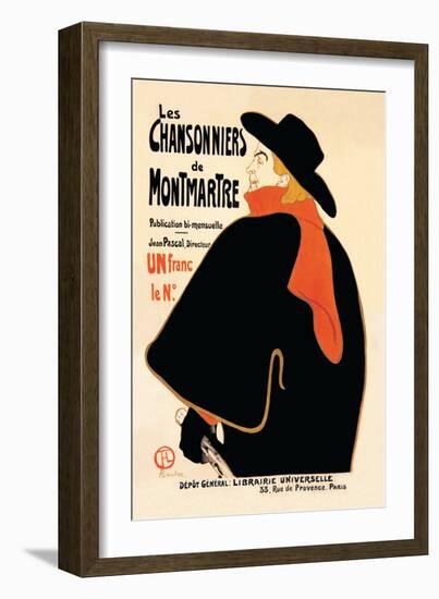 Les Chansonniers de Montmartre-Henri de Toulouse-Lautrec-Framed Art Print