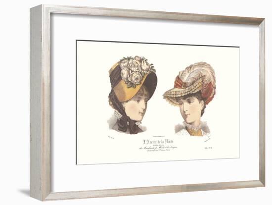 Les Chapeaux, l'Avenir de la Mode-null-Framed Art Print