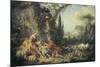 Les Charmes de la Vie Champetre-Francois Boucher-Mounted Premium Giclee Print