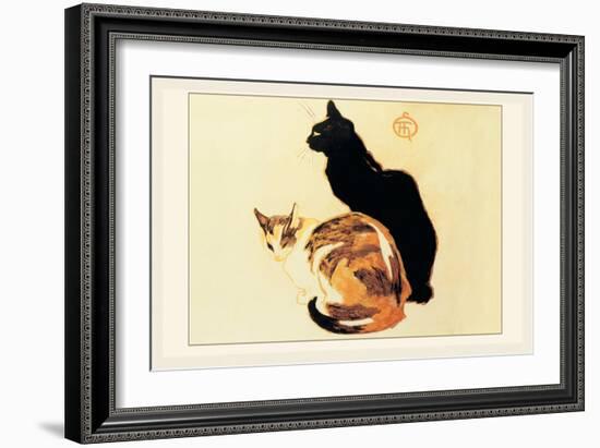 Les Chats-Théophile Alexandre Steinlen-Framed Art Print