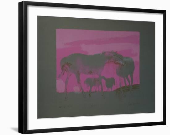 Les Chevaux Blancs-Paul Guiramand-Framed Limited Edition