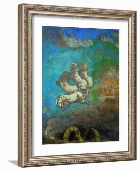 Les Chevaux D'Apollo-Odilon Redon-Framed Giclee Print