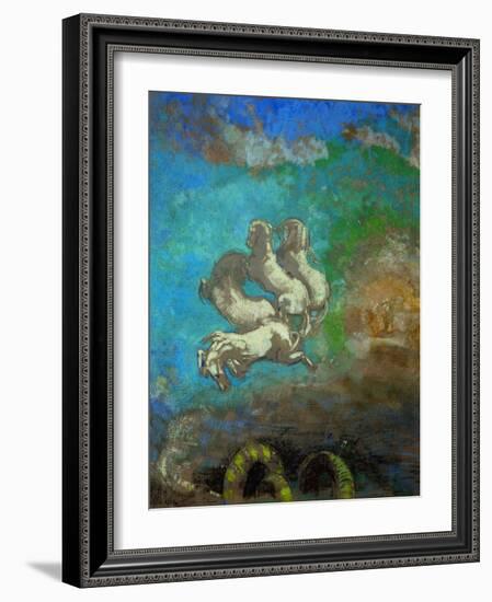 Les Chevaux D'Apollo-Odilon Redon-Framed Giclee Print