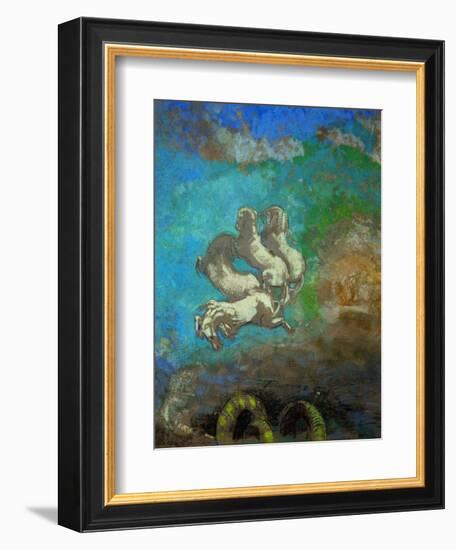 Les Chevaux D'Apollo-Odilon Redon-Framed Giclee Print