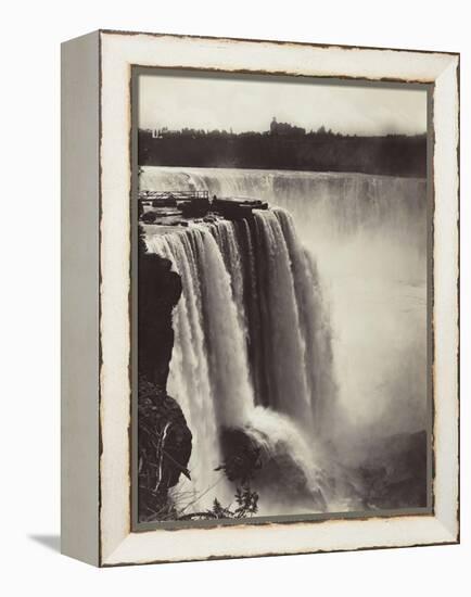 Les chutes du Niagara, au fond, vue de la ville-George Barker-Framed Premier Image Canvas