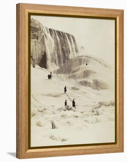 Les chutes du Niagara sous la neige-George Barker-Framed Premier Image Canvas