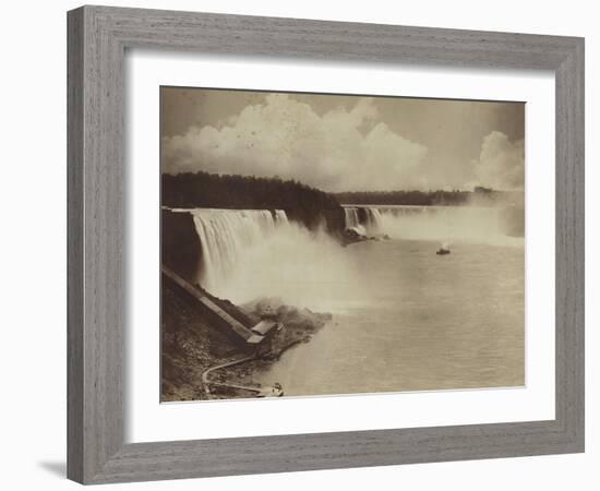 Les chutes du Niagara-George Barker-Framed Giclee Print