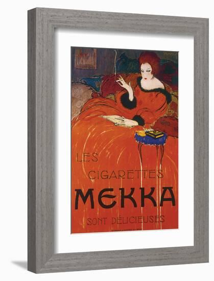 Les Cigarettes Mekka-Charles Loupot-Framed Premium Giclee Print
