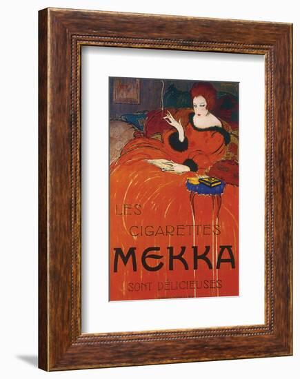 Les Cigarettes Mekka-Charles Loupot-Framed Art Print