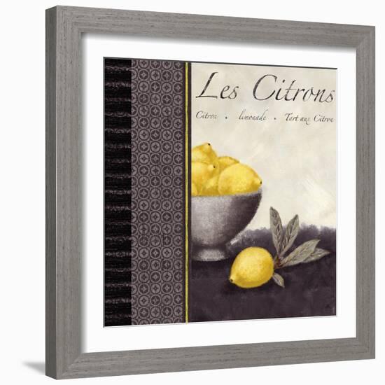 Les Citrons II-Linda Wood-Framed Giclee Print