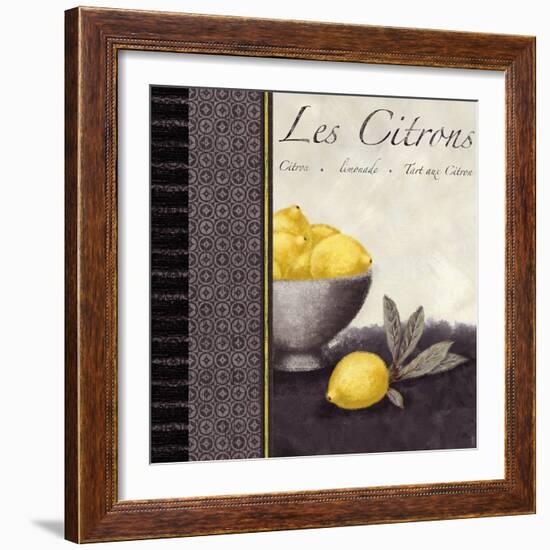 Les Citrons II-Linda Wood-Framed Giclee Print