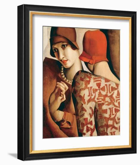 Les Confidences-Tamara de Lempicka-Framed Premium Giclee Print