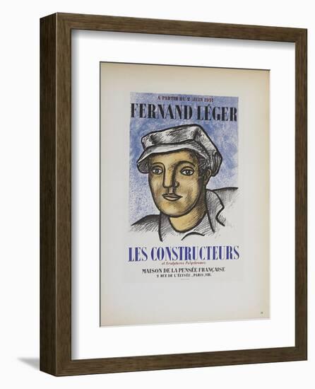 Les Constructeurs-Fernand Leger-Framed Collectable Print