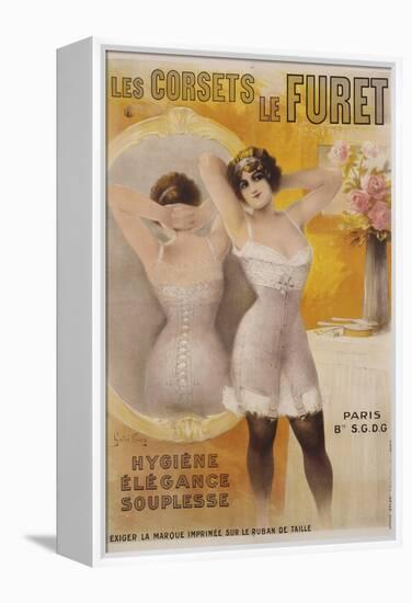 Les Corsets Le Furet Poster-Gaston Noury-Framed Premier Image Canvas