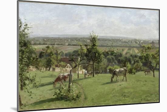 Les côteaux du Vésinet-Camille Pissarro-Mounted Giclee Print
