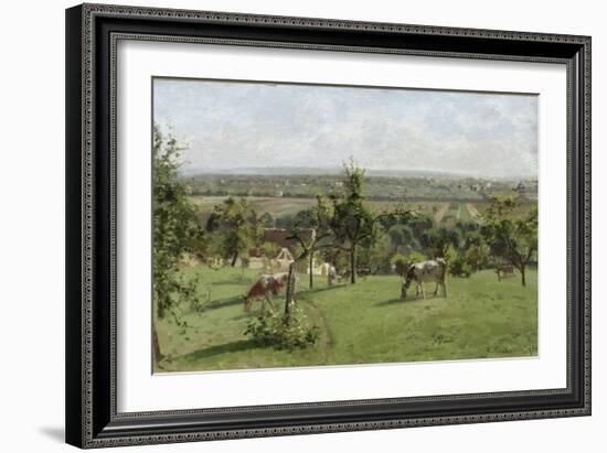 Les côteaux du Vésinet-Camille Pissarro-Framed Giclee Print