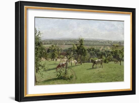 Les côteaux du Vésinet-Camille Pissarro-Framed Giclee Print